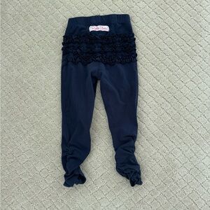 Ruffle Butts Navy Blue Leggings